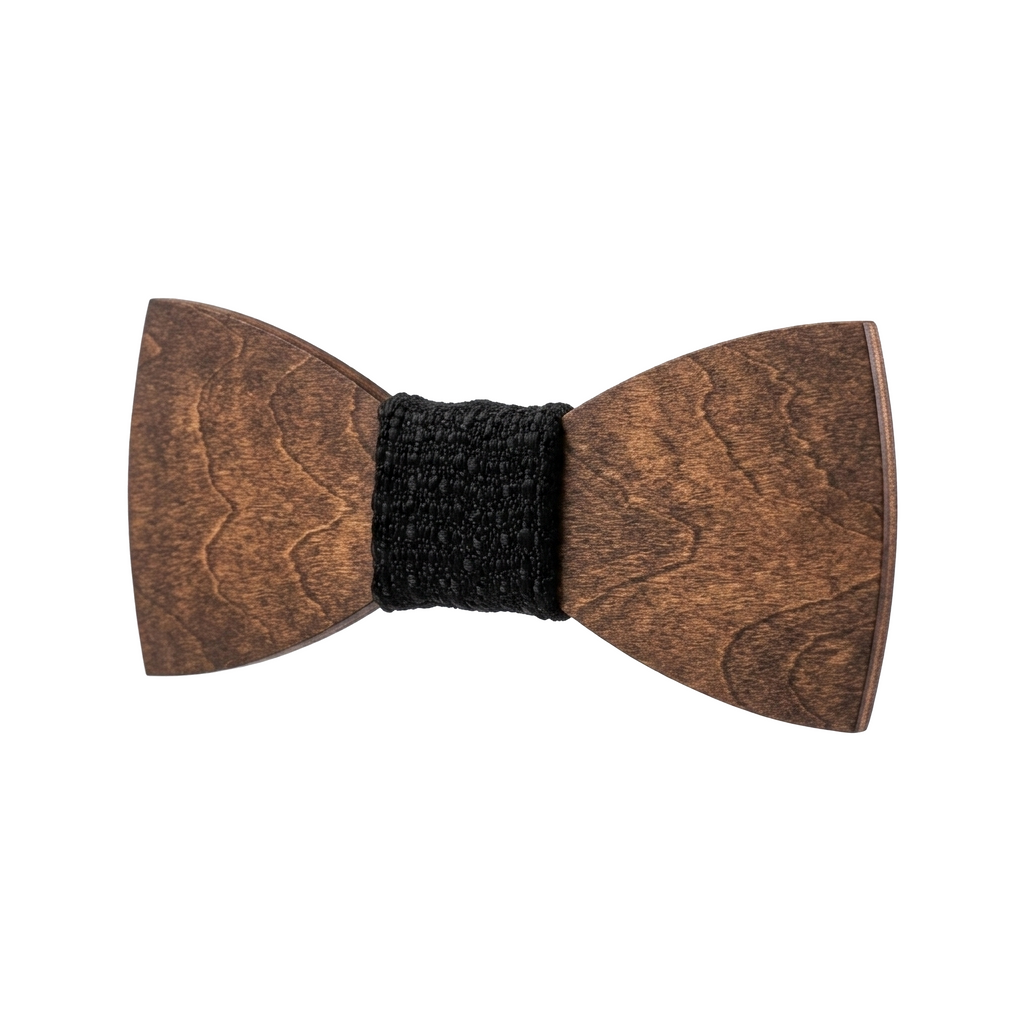 Classic Wooden Bow Tie (Early American)