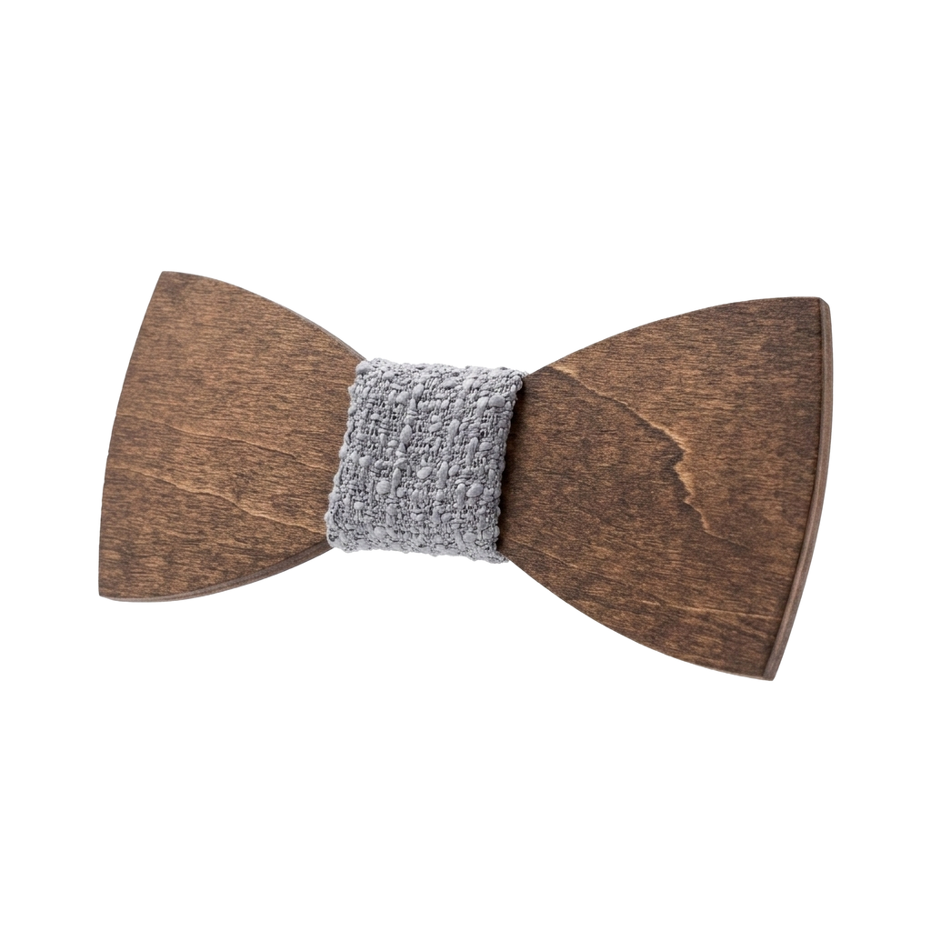 Classic Wooden Bow Tie (Early American)