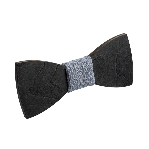 Classic Wooden Bow Tie (Ebony)