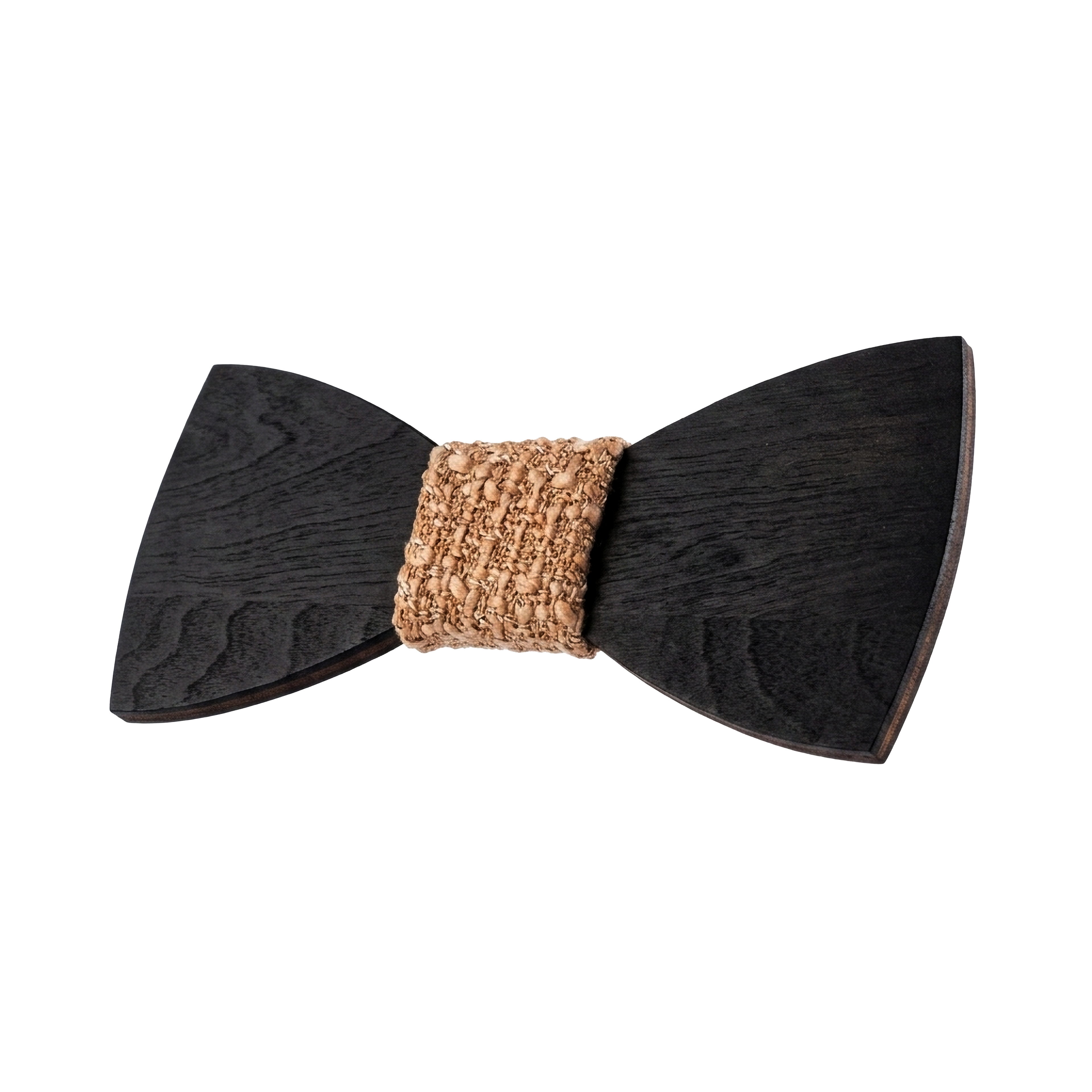 Classic Wooden Bow Tie (Ebony)