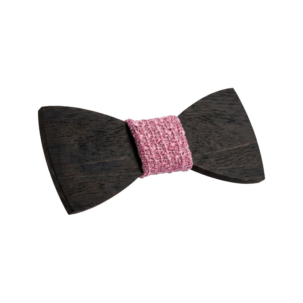 Classic Wooden Bow Tie (Ebony)