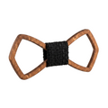 Angular Wooden Bow Tie (Golden Mahogany)