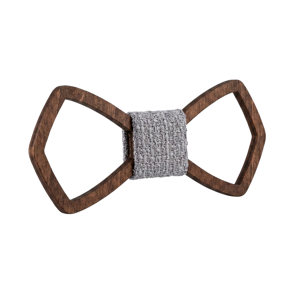 Angular Wooden Bow Tie (Early American)