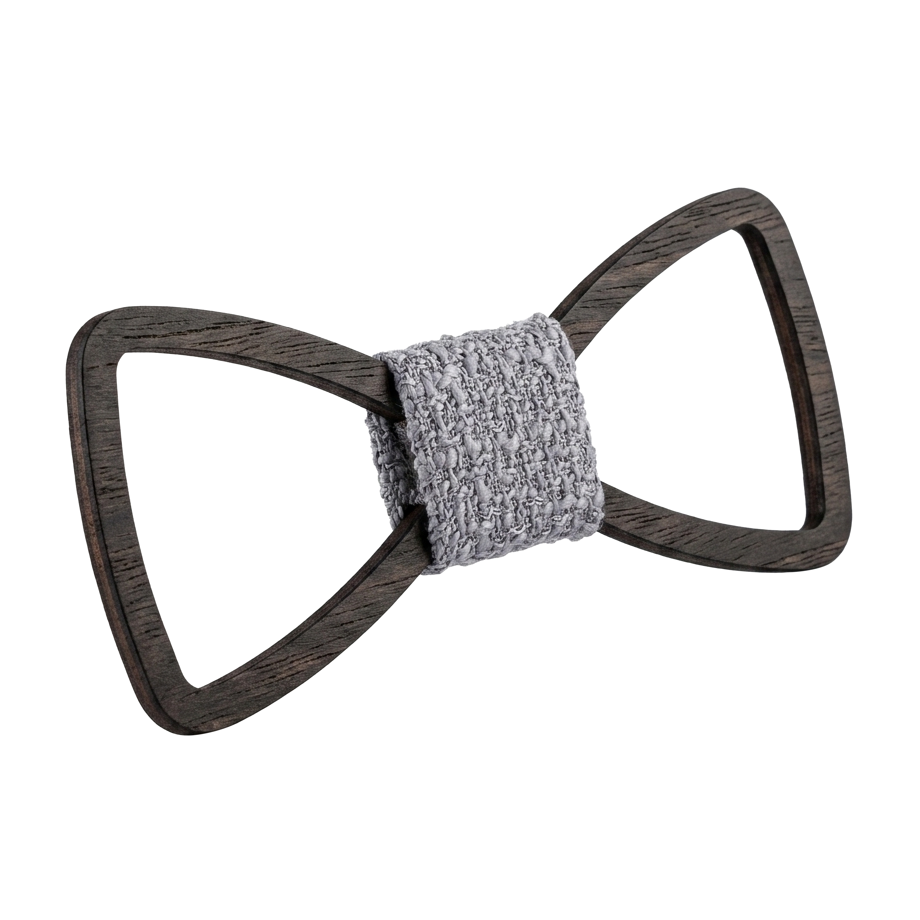 Outline Wooden Bow Tie (Ebony)