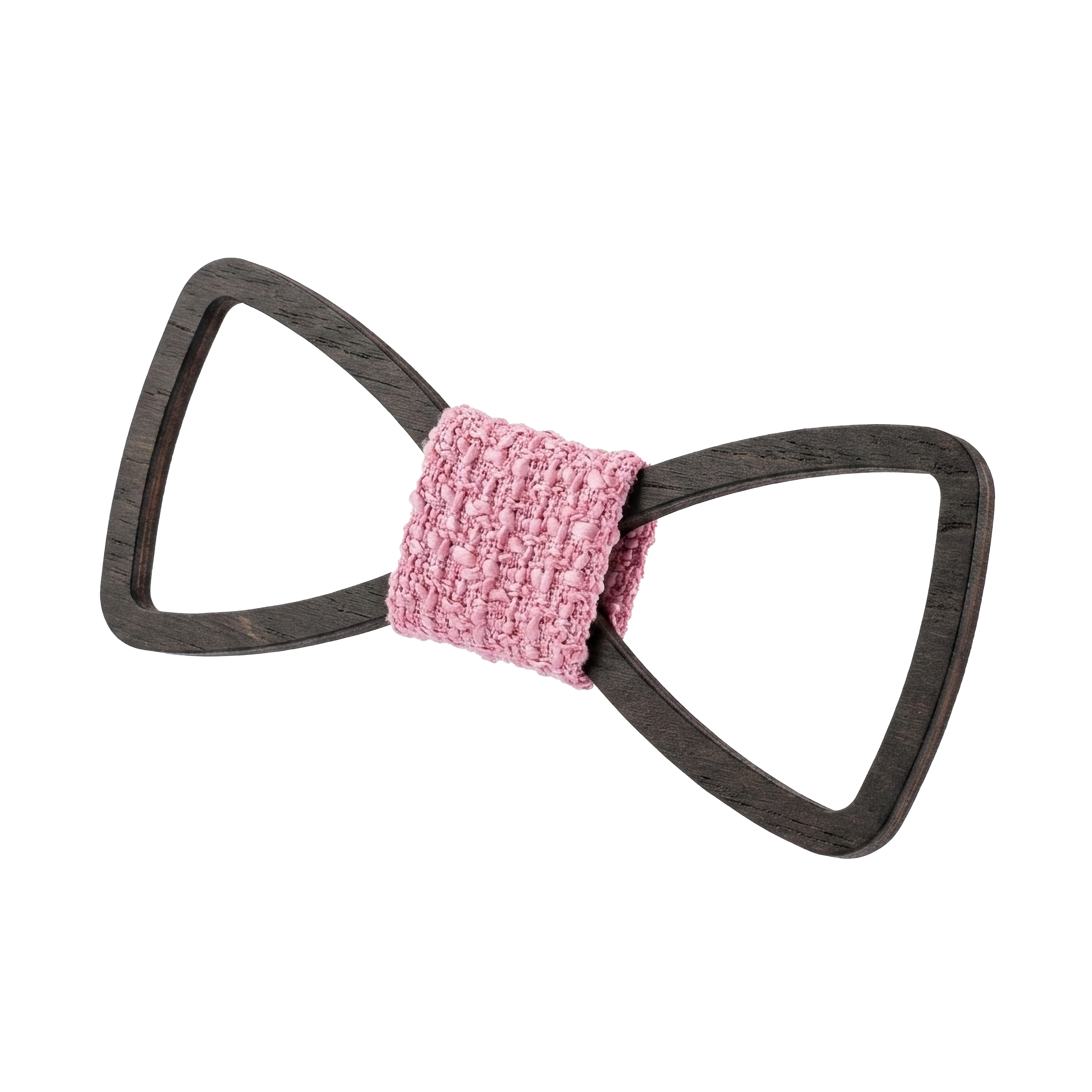 Outline Wooden Bow Tie (Ebony)