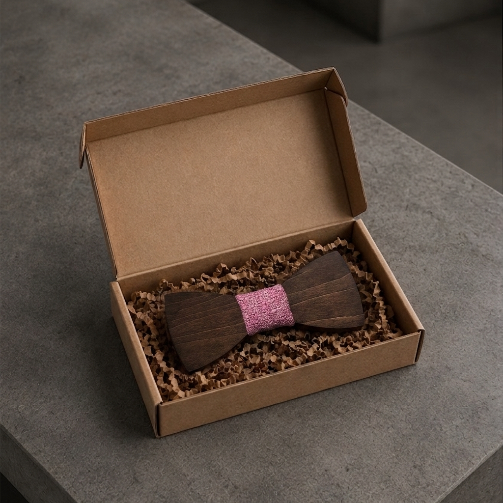 Classic Wooden Bow Tie (Early American)